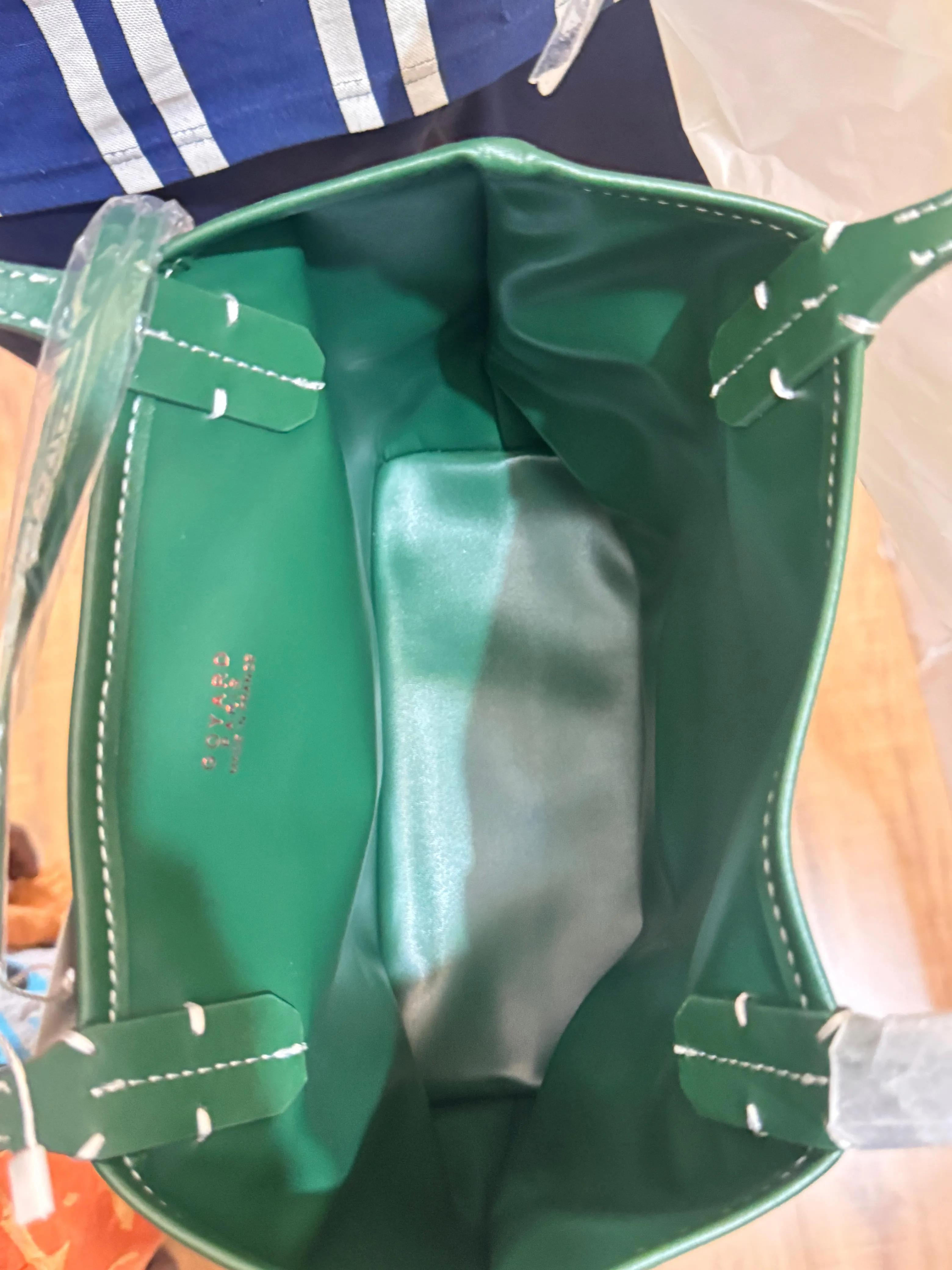 GOYARD ANJOU SMALL TOTE BAG WITH POUCH