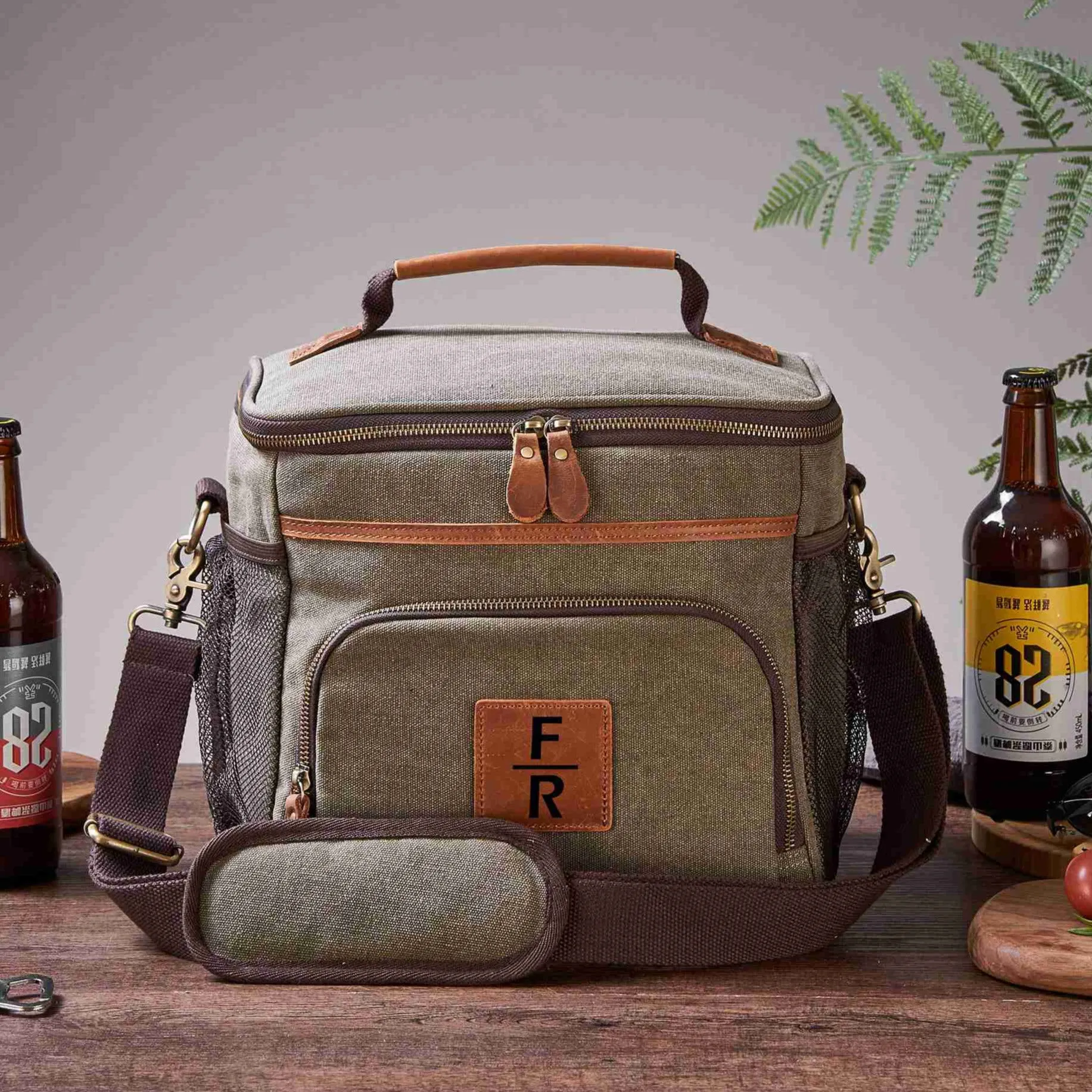 Groomsman Cooler Bag Personalized Beer Cooler Bag Insulated Lunch Cooler Bag Monogrammed Groomsmen Gift Christmas Gifts