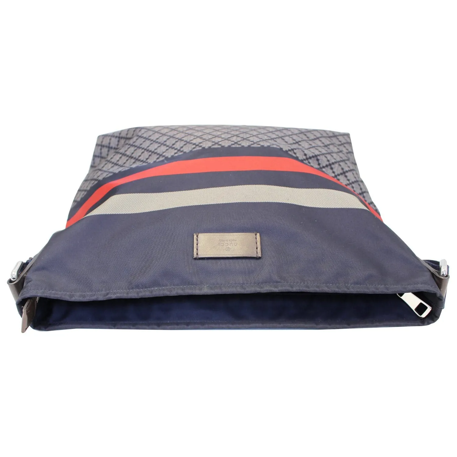 GUCCI Diamante Nylon Messenger Crossbody Bag 270410 Navy