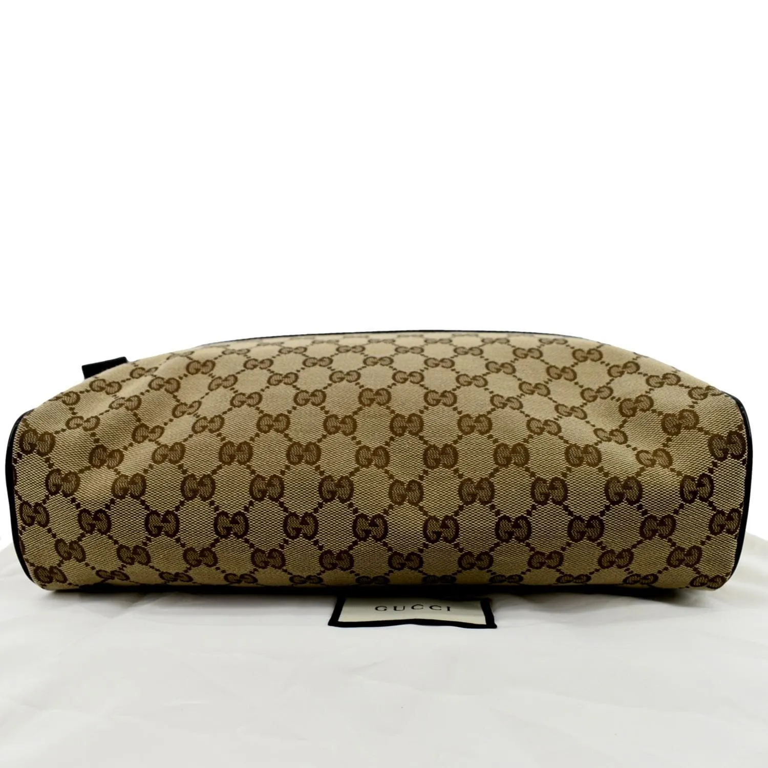 GUCCI GG Monogram Canvas Messenger Bag Dark Brown 449173