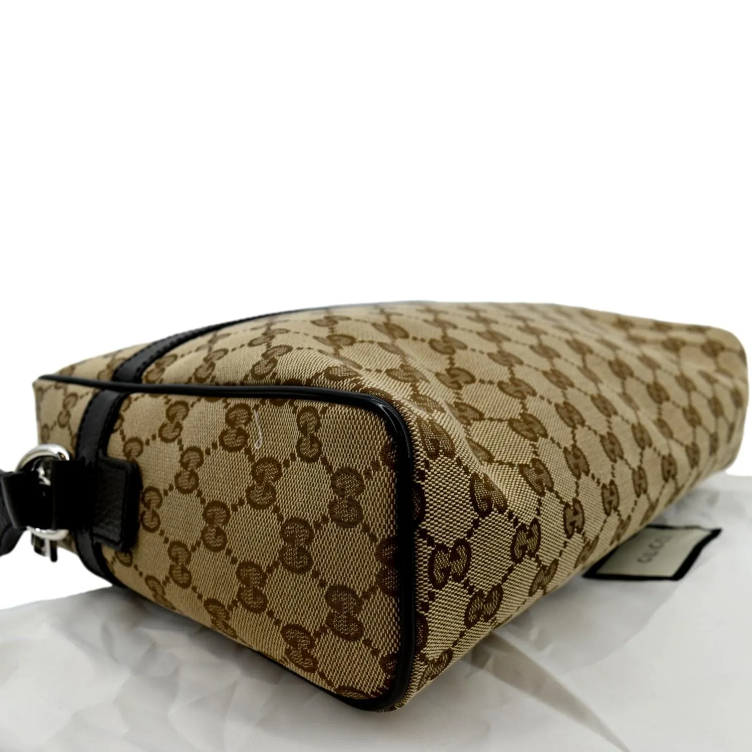 GUCCI GG Monogram Canvas Messenger Bag Dark Brown 449173