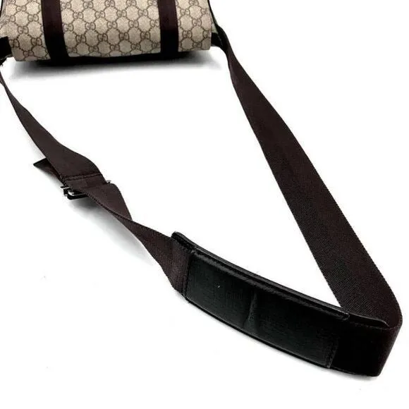 Gucci GG Supreme Web Canvas Sherry Messenger Bag Monogram Flap Tote