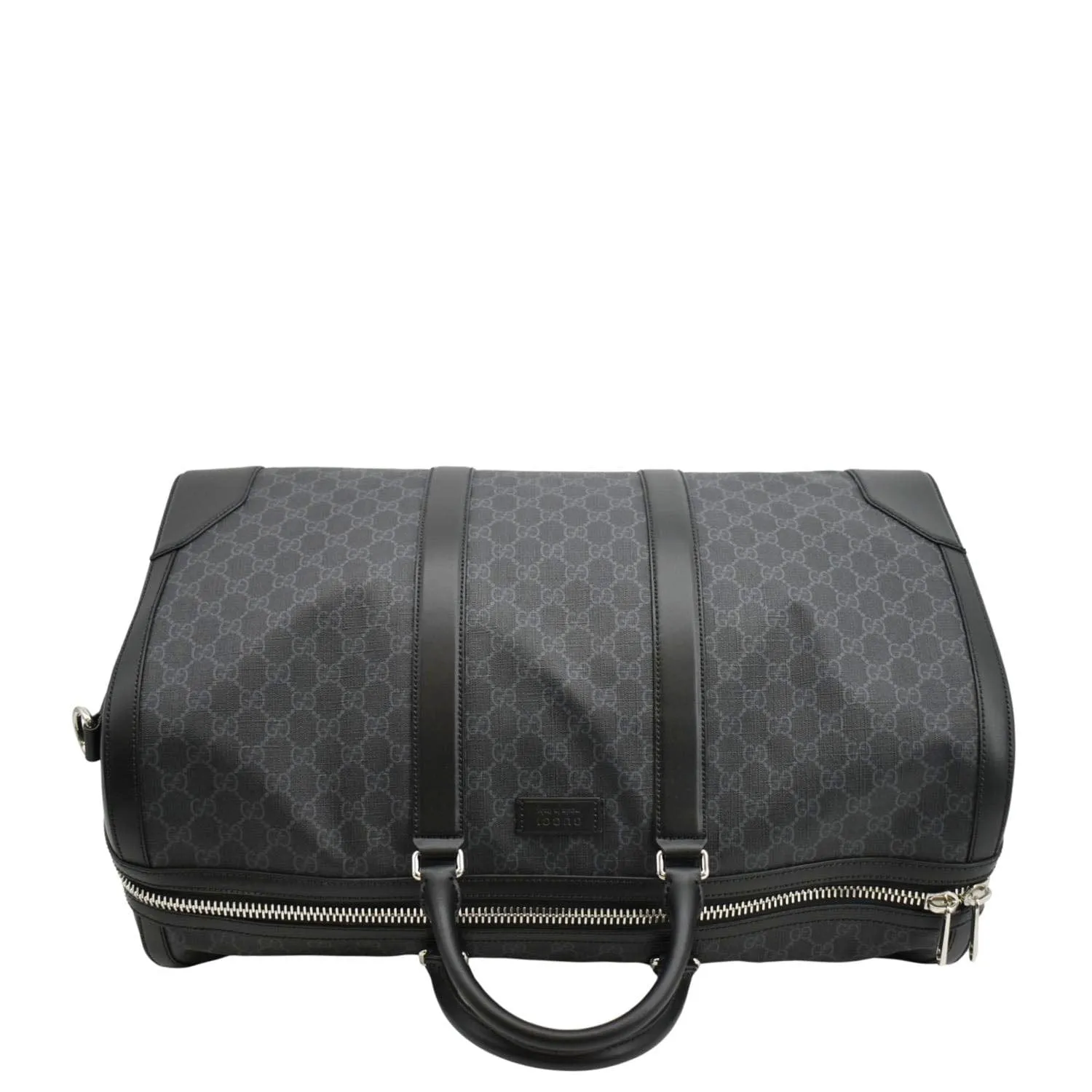 GUCCI Large Carry-On Soft GG Supreme Canvas  Duffle Bag Black 478323