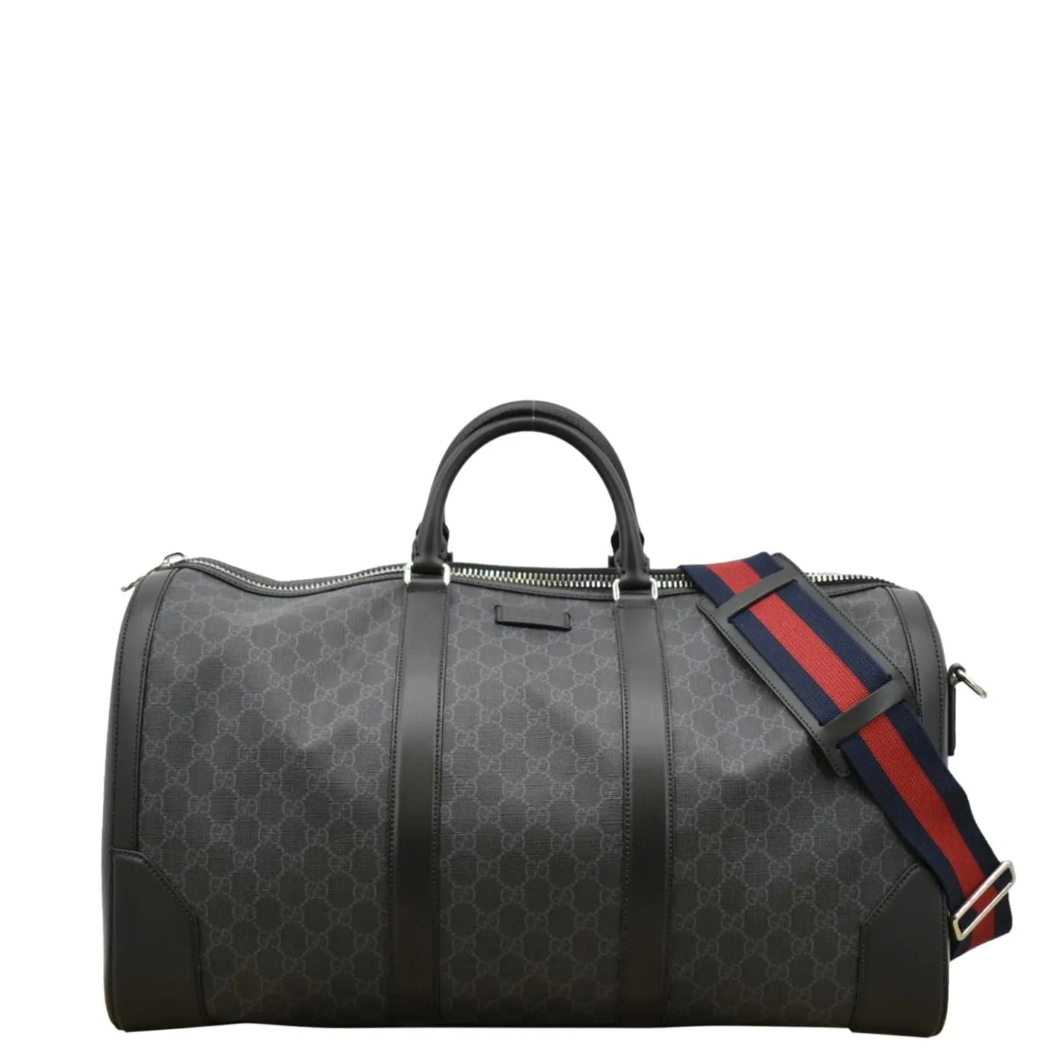 GUCCI Large Carry-On Soft GG Supreme Canvas  Duffle Bag Black 478323