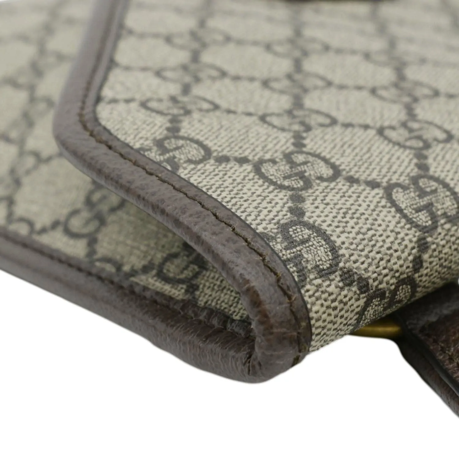 GUCCI Neo Vintage Medium GG Supreme Canvas Messenger Bag Beige 598604