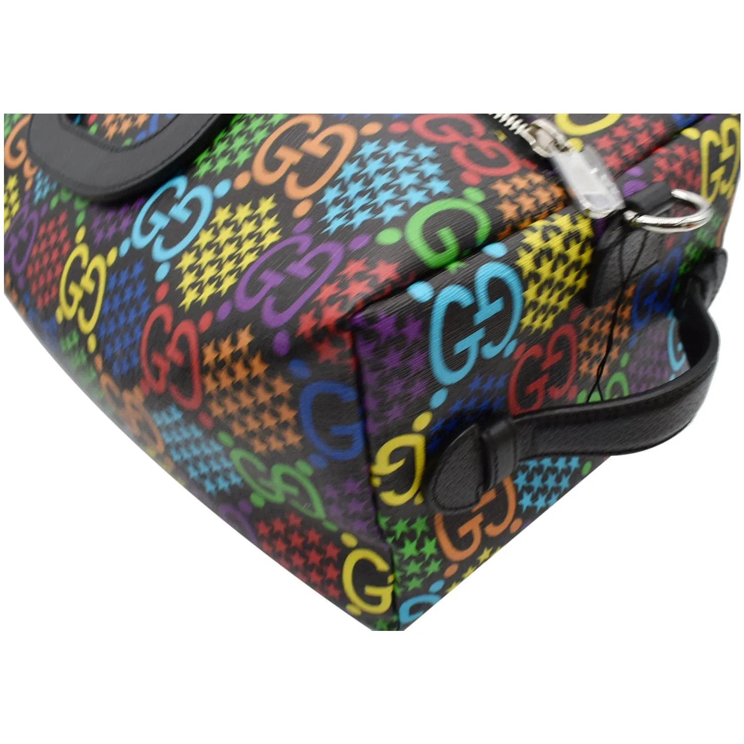 GUCCI Psychedelic GG Monogram Canvas Duffel Travel Bag Multicolor 587866