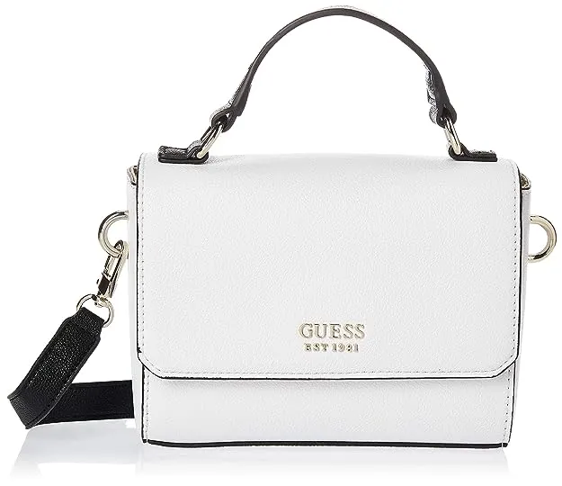Guess Little Paris Mini Crossbody Print Golden
