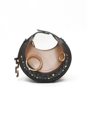 Halo Bag- Tan, Brown & Bottle Green