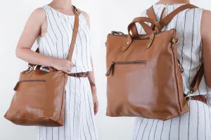 Hana Satchel in tan Brown