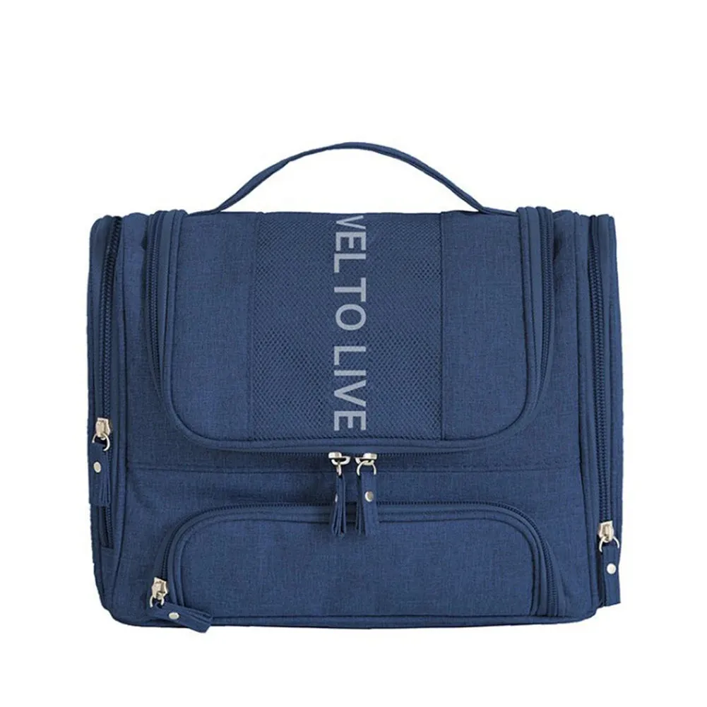 Hanging Travel Organizer Toiletry Bag with Hook and Handle Waterproof Cosmetic Bag Dop Kit Men Women Make Up Case Organizer