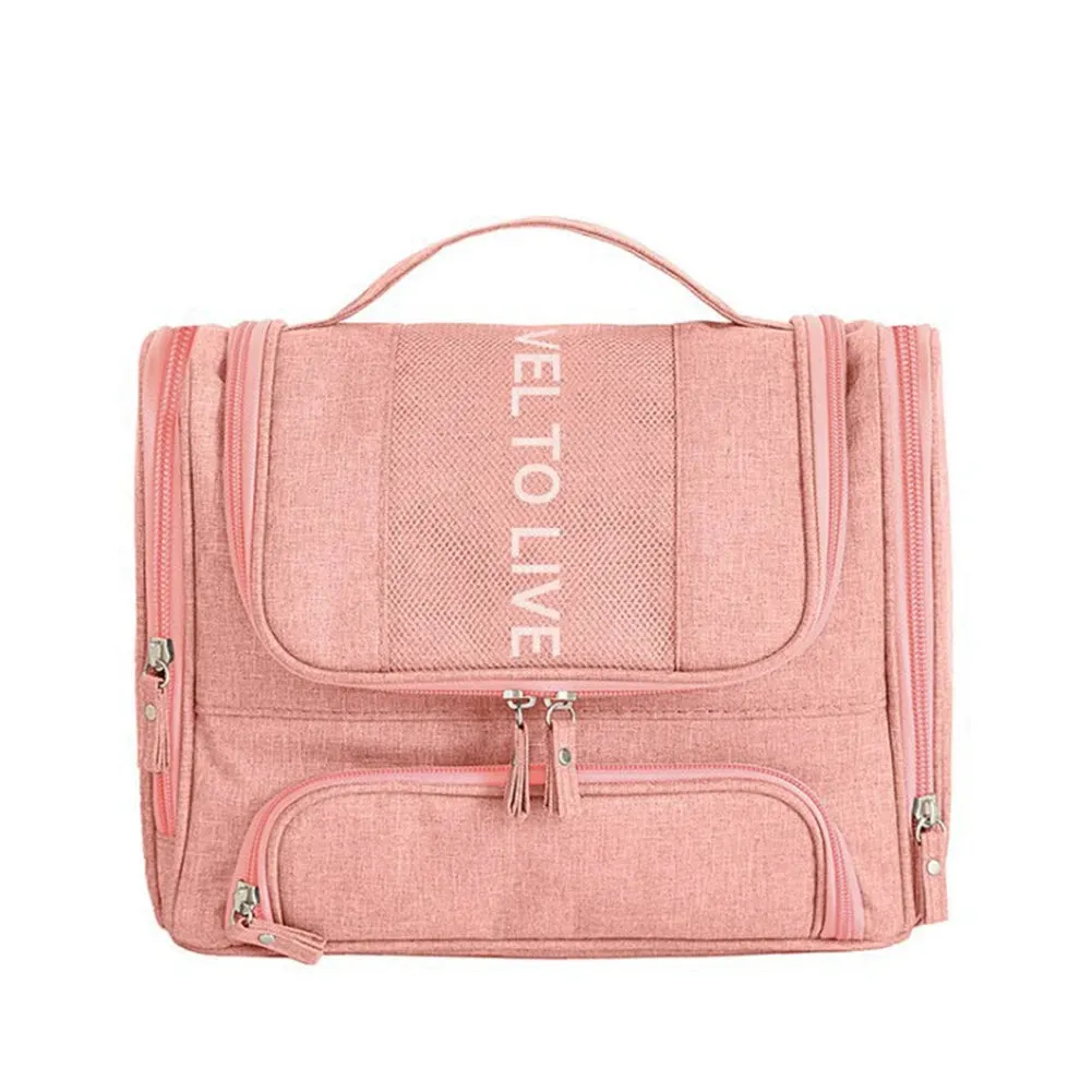 Hanging Travel Organizer Toiletry Bag with Hook and Handle Waterproof Cosmetic Bag Dop Kit Men Women Make Up Case Organizer