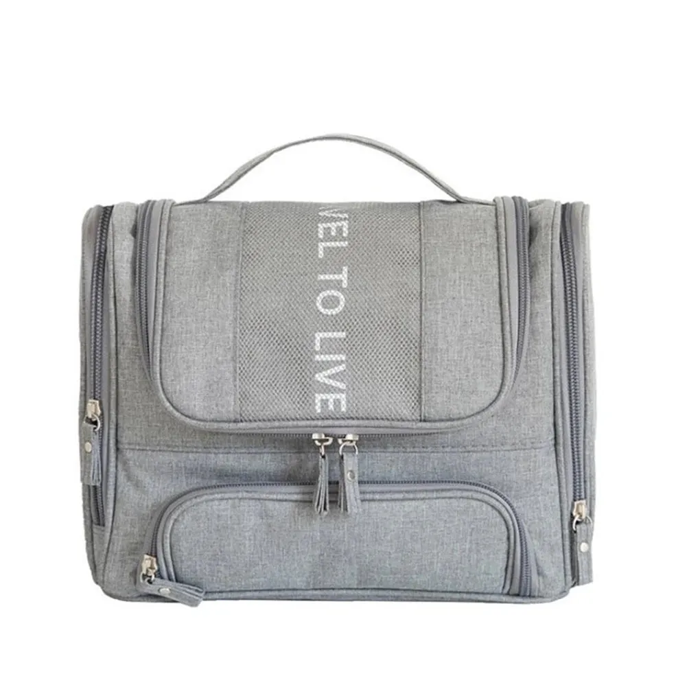 Hanging Travel Organizer Toiletry Bag with Hook and Handle Waterproof Cosmetic Bag Dop Kit Men Women Make Up Case Organizer
