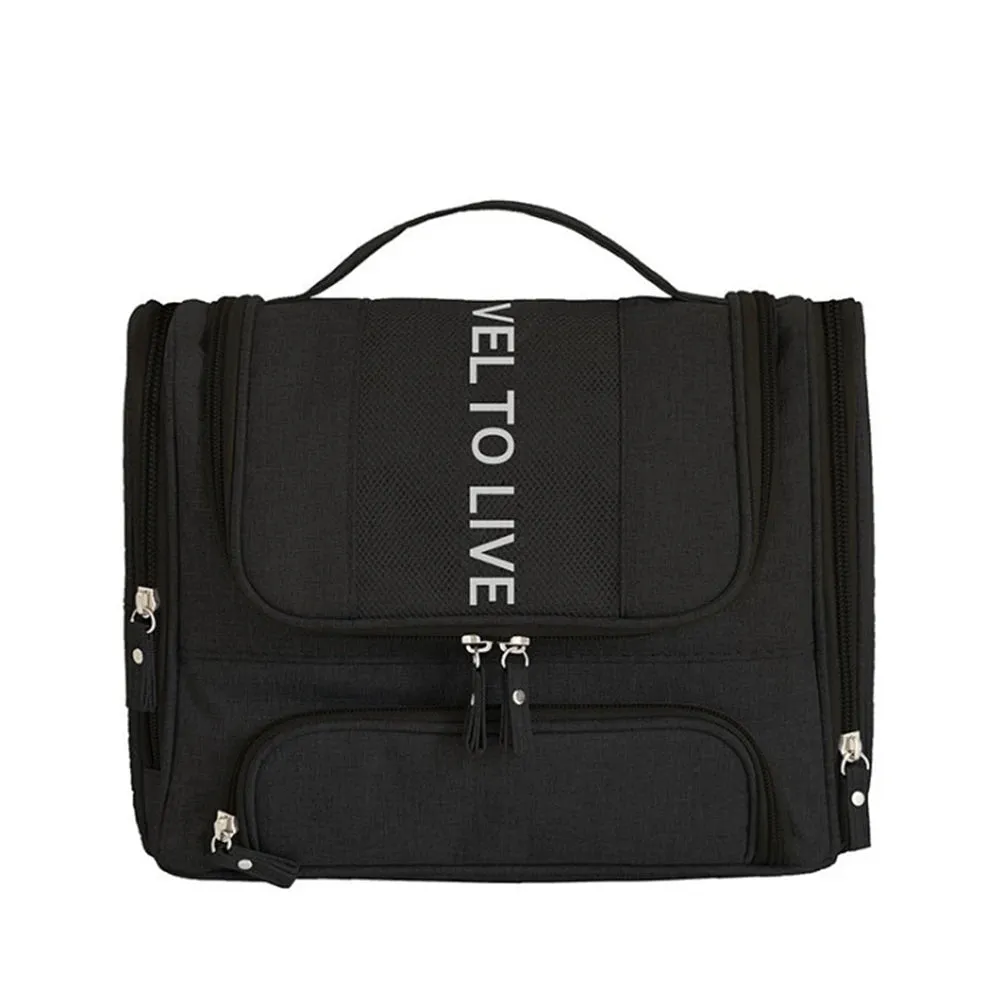 Hanging Travel Organizer Toiletry Bag with Hook and Handle Waterproof Cosmetic Bag Dop Kit Men Women Make Up Case Organizer