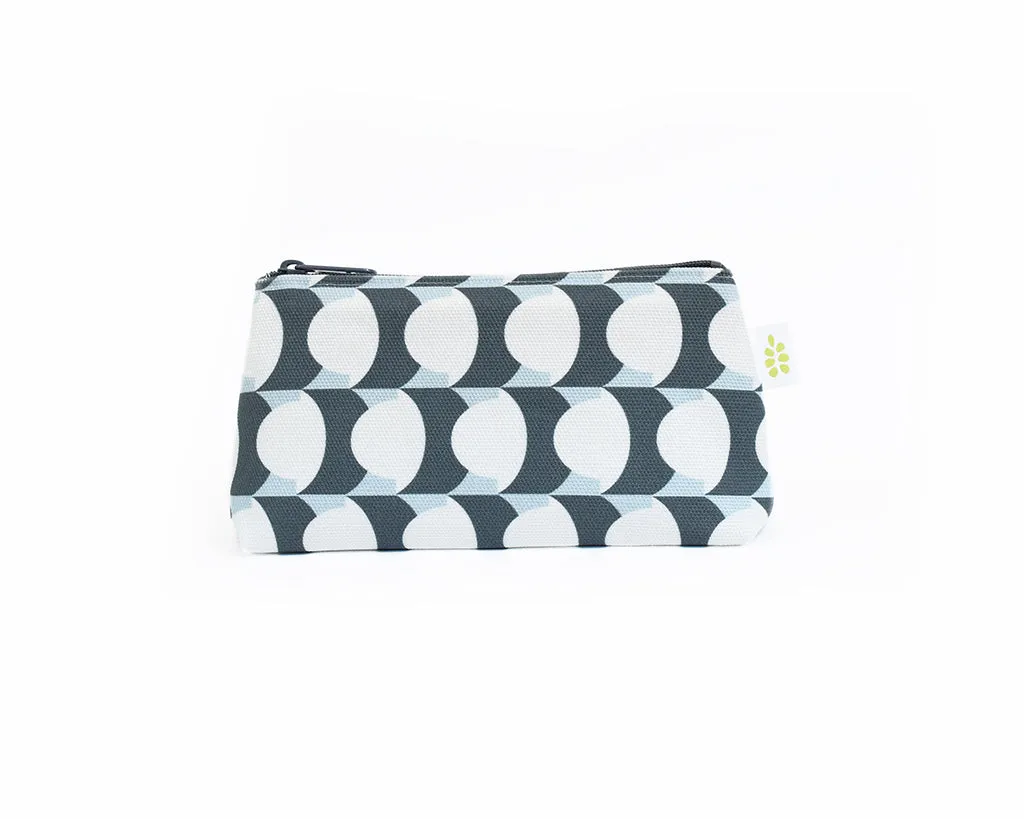 Hercule Zipper Mini Pouch – Powder Blue (8" x 4.5" x 2")