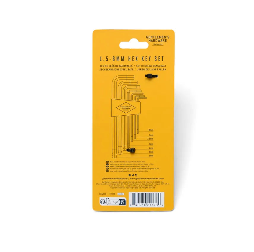 Hex key set