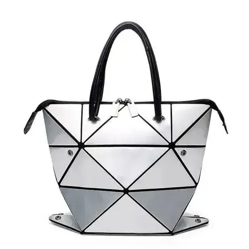 High Quality Geometric Rhombus PU Female Handbag