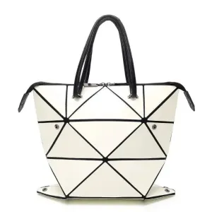 High Quality Geometric Rhombus PU Female Handbag