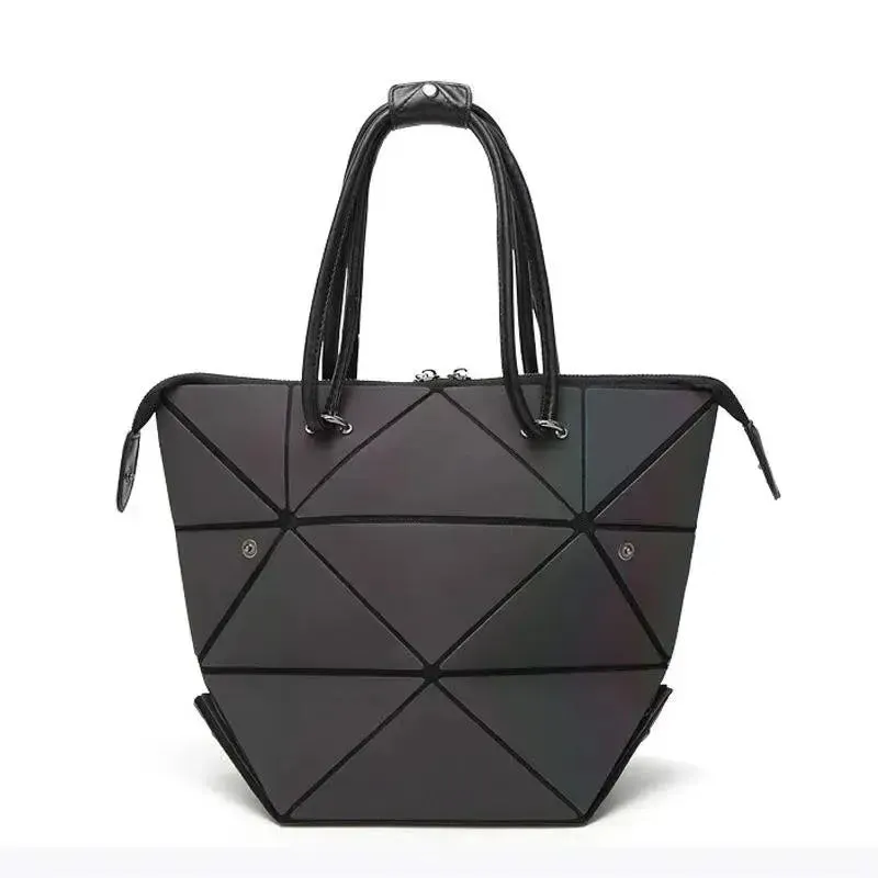 High Quality Geometric Rhombus PU Female Handbag