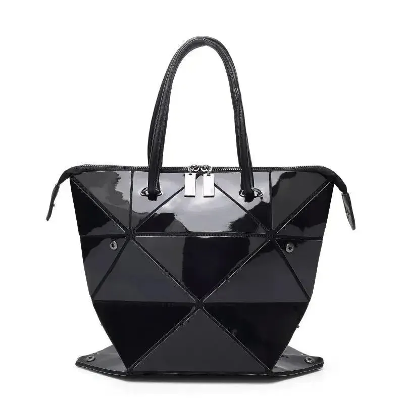 High Quality Geometric Rhombus PU Female Handbag