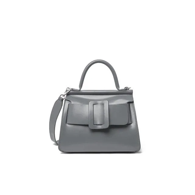 High Quality Luxury Womens Tote Bags Fashion Solid Belt Buckle Crossbody Bags European Large Capacity Handbags Shoulder Bag