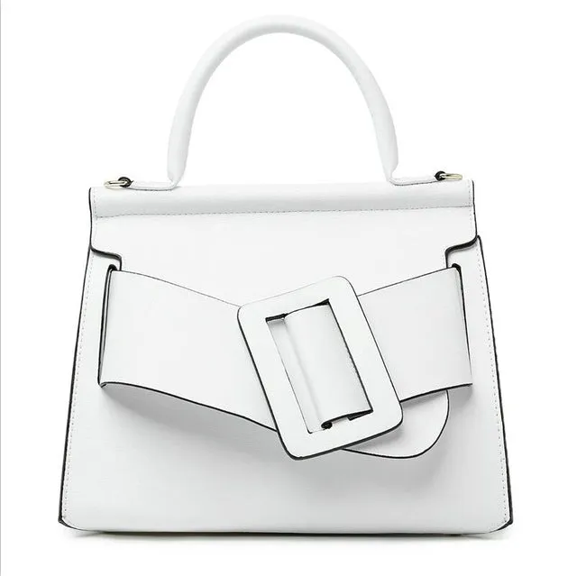 High Quality Luxury Womens Tote Bags Fashion Solid Belt Buckle Crossbody Bags European Large Capacity Handbags Shoulder Bag
