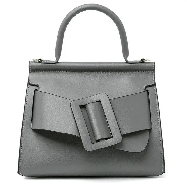 High Quality Luxury Womens Tote Bags Fashion Solid Belt Buckle Crossbody Bags European Large Capacity Handbags Shoulder Bag