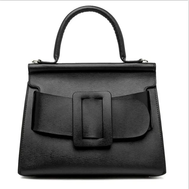 High Quality Luxury Womens Tote Bags Fashion Solid Belt Buckle Crossbody Bags European Large Capacity Handbags Shoulder Bag