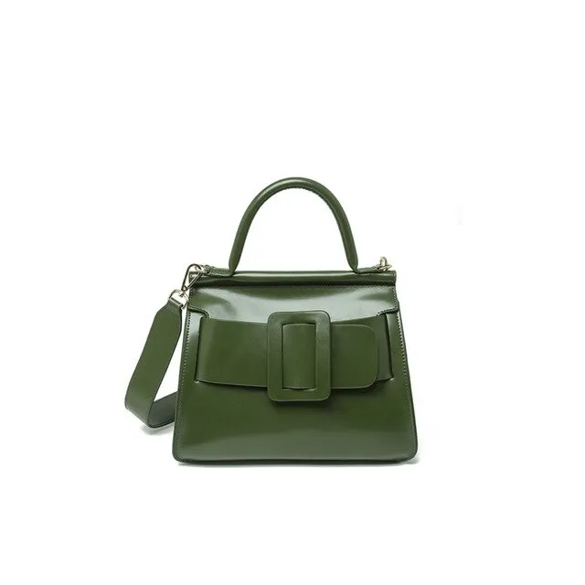 High Quality Luxury Womens Tote Bags Fashion Solid Belt Buckle Crossbody Bags European Large Capacity Handbags Shoulder Bag