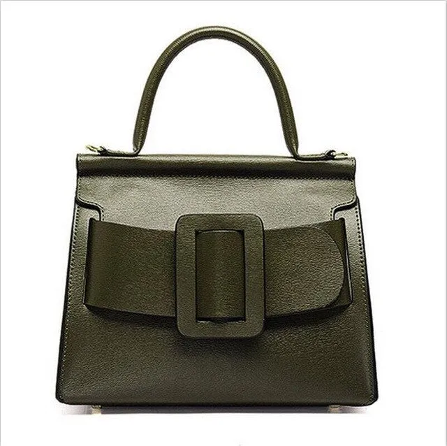 High Quality Luxury Womens Tote Bags Fashion Solid Belt Buckle Crossbody Bags European Large Capacity Handbags Shoulder Bag
