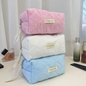 High-Value Plush Cosmetic Bag - Cute Travel Storage for Girls