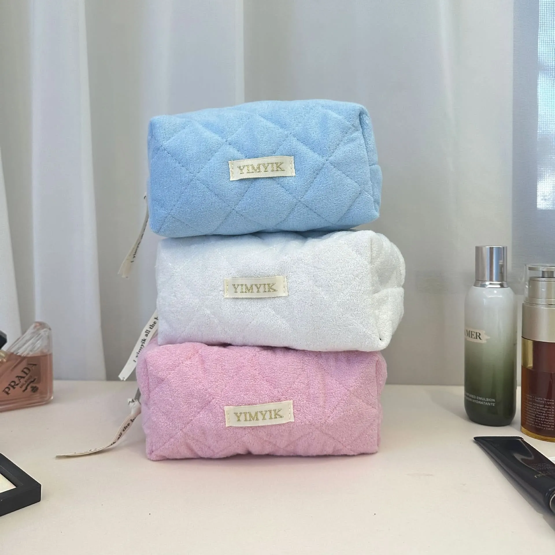High-Value Plush Cosmetic Bag - Cute Travel Storage for Girls