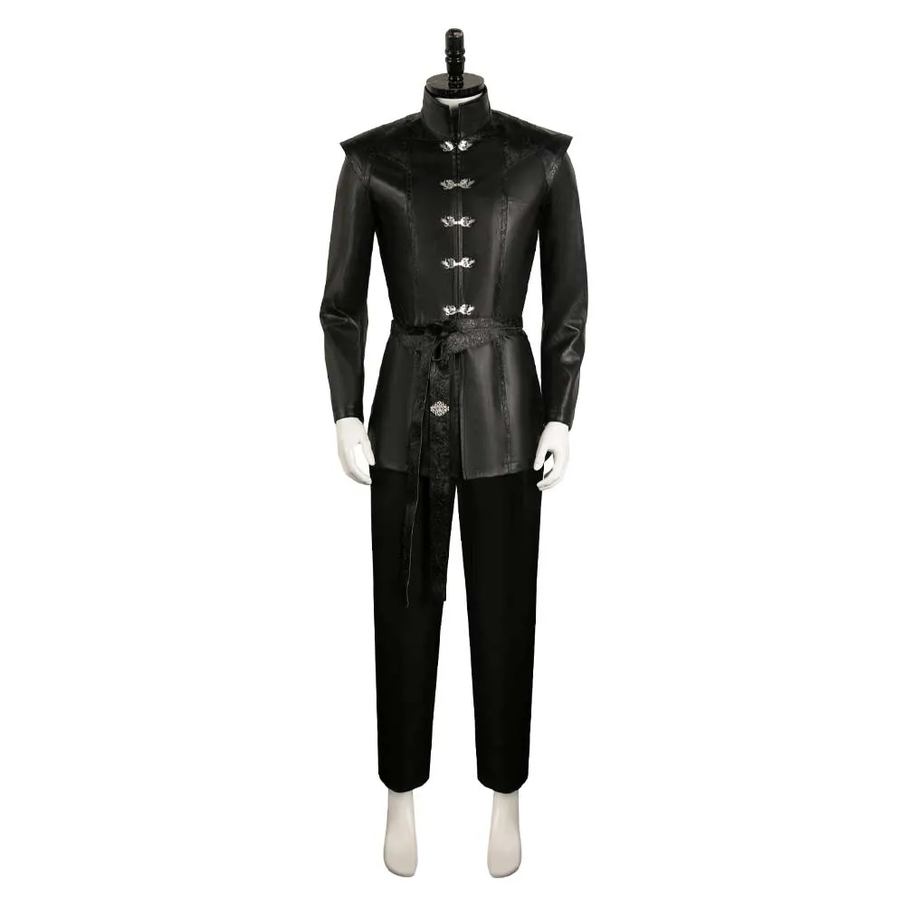 House Of The Dragon Daemon Targaryen Black Set Cosplay Costume Outfits