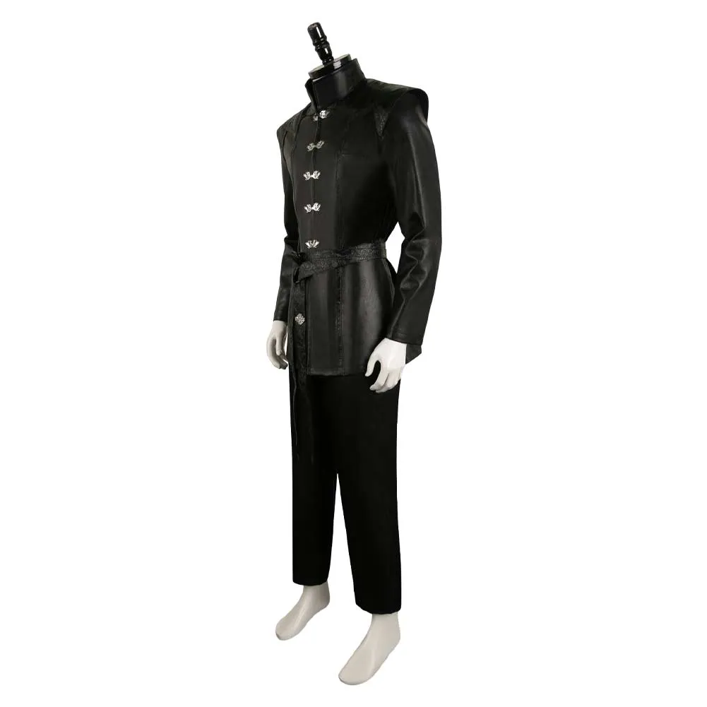 House Of The Dragon Daemon Targaryen Black Set Cosplay Costume Outfits