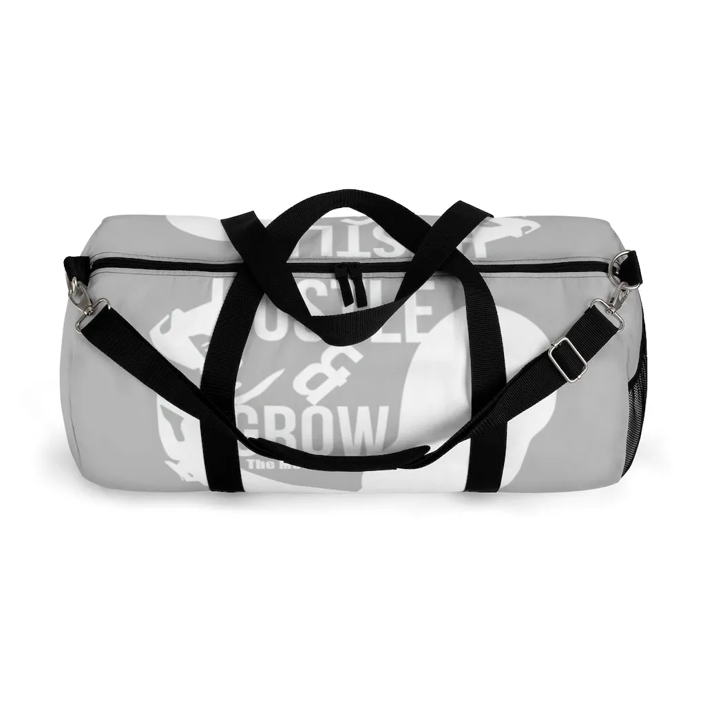 Hustle & Grow Gym Bag (Gray/White)