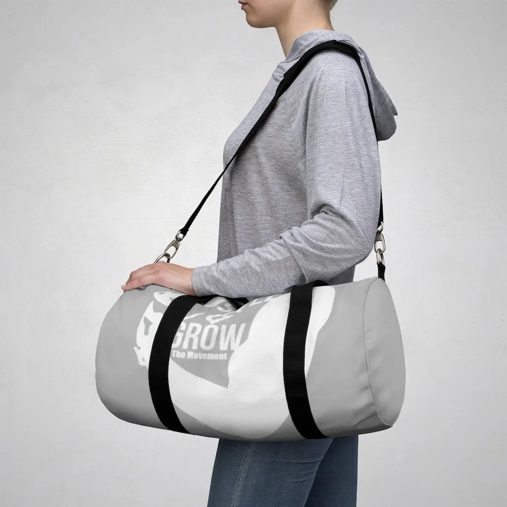Hustle & Grow Gym Bag (Gray/White)