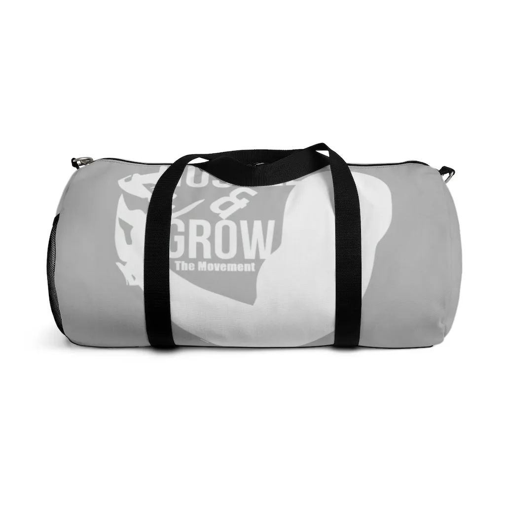 Hustle & Grow Gym Bag (Gray/White)