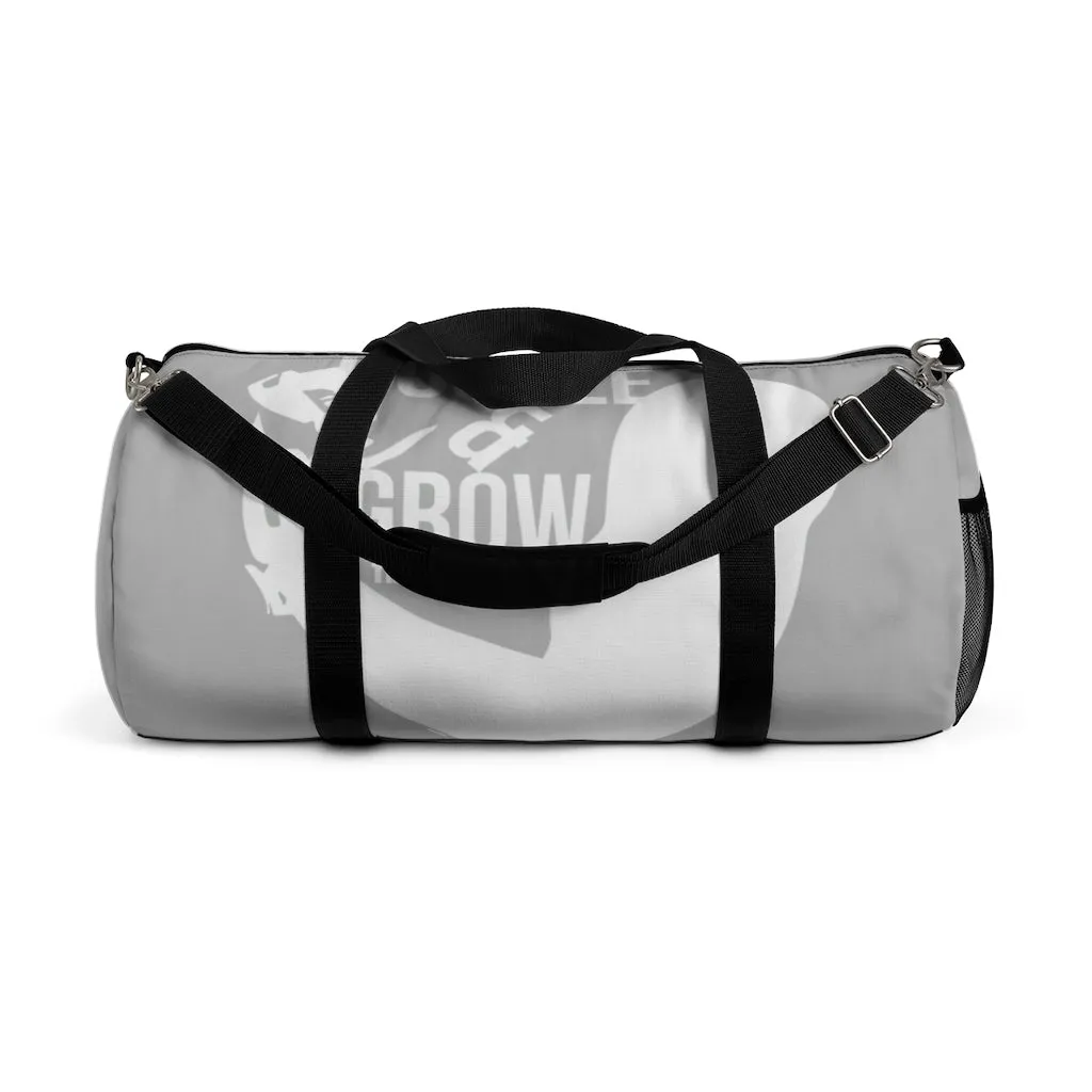Hustle & Grow Gym Bag (Gray/White)