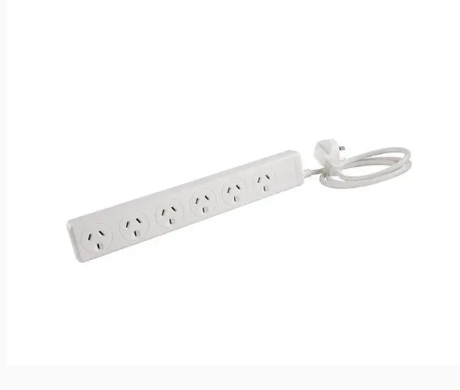 JACKSON 6-Way 10A Powerboard With Overload Protection 1m