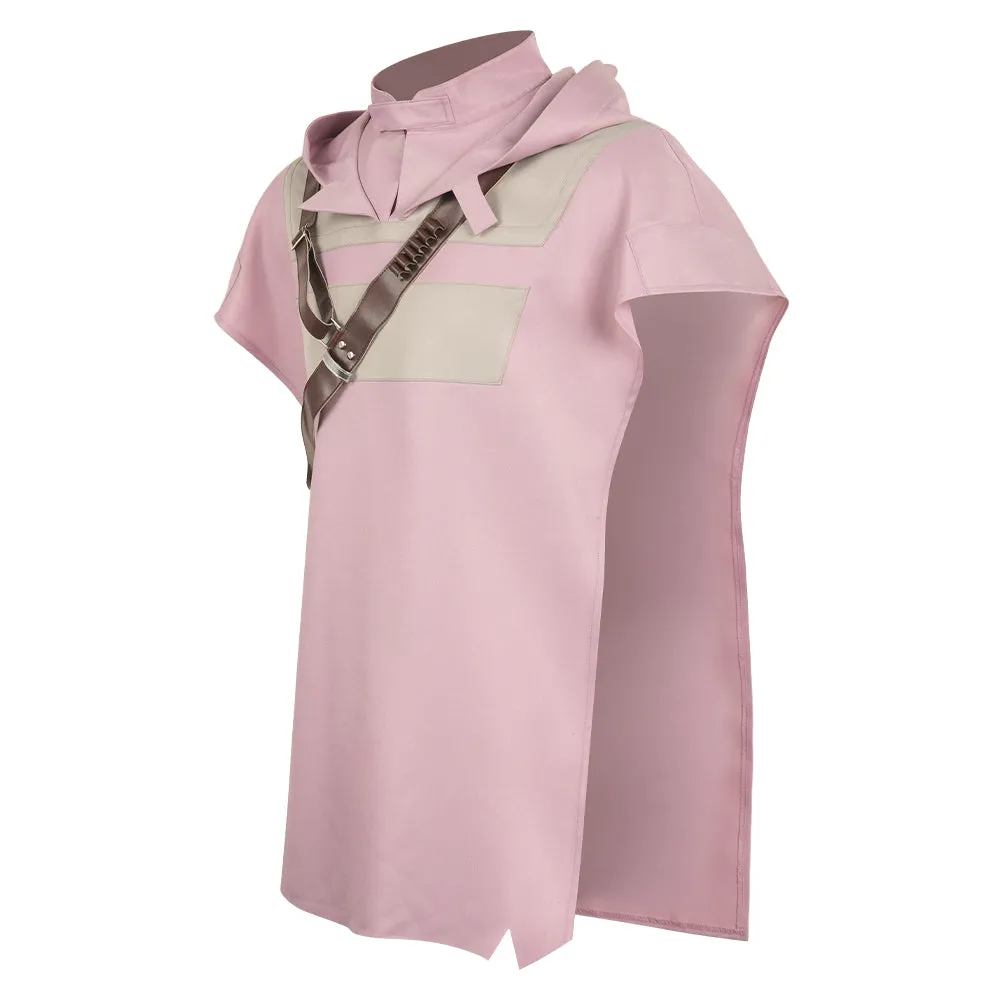 Jedi: Survivor Cal Kestis Pink Cloak Cosplay Costume Outfits Halloween Carnival Suit