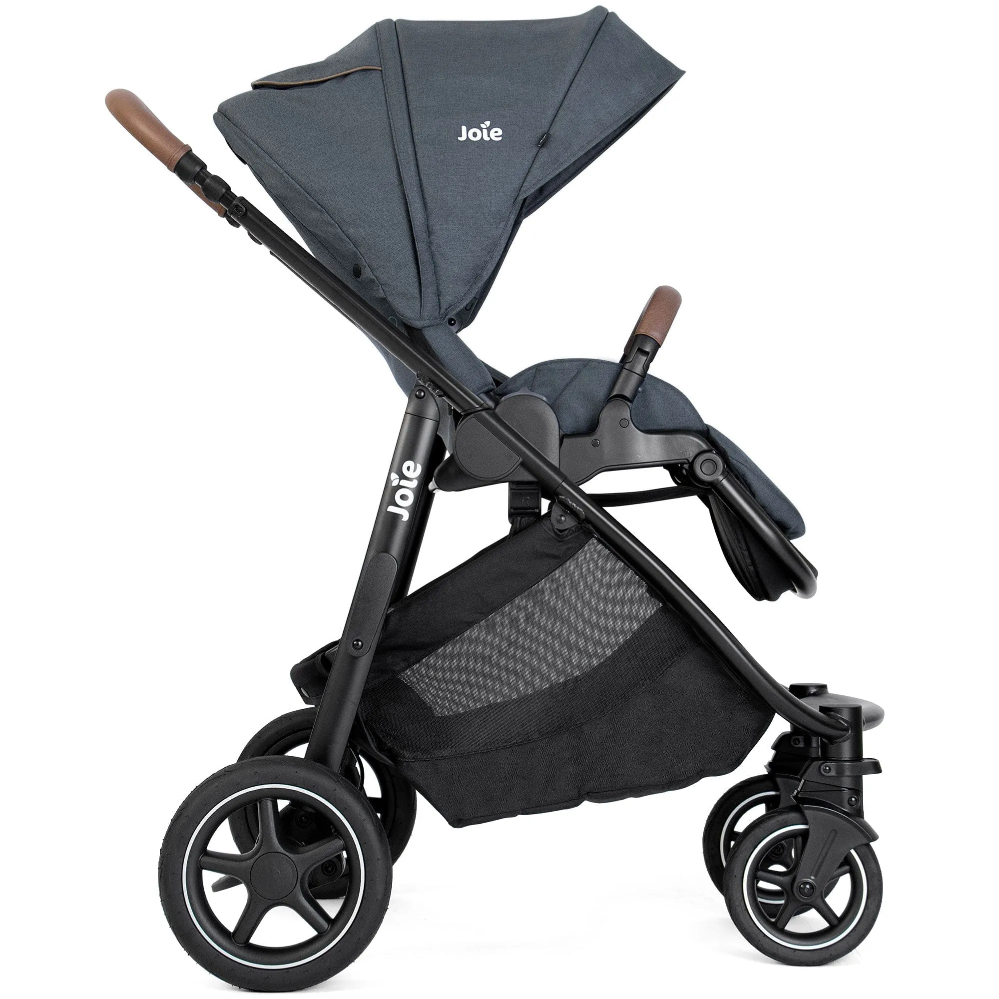 Joie Versatrax Stroller and Ramble XL Carrycot in Moonlight