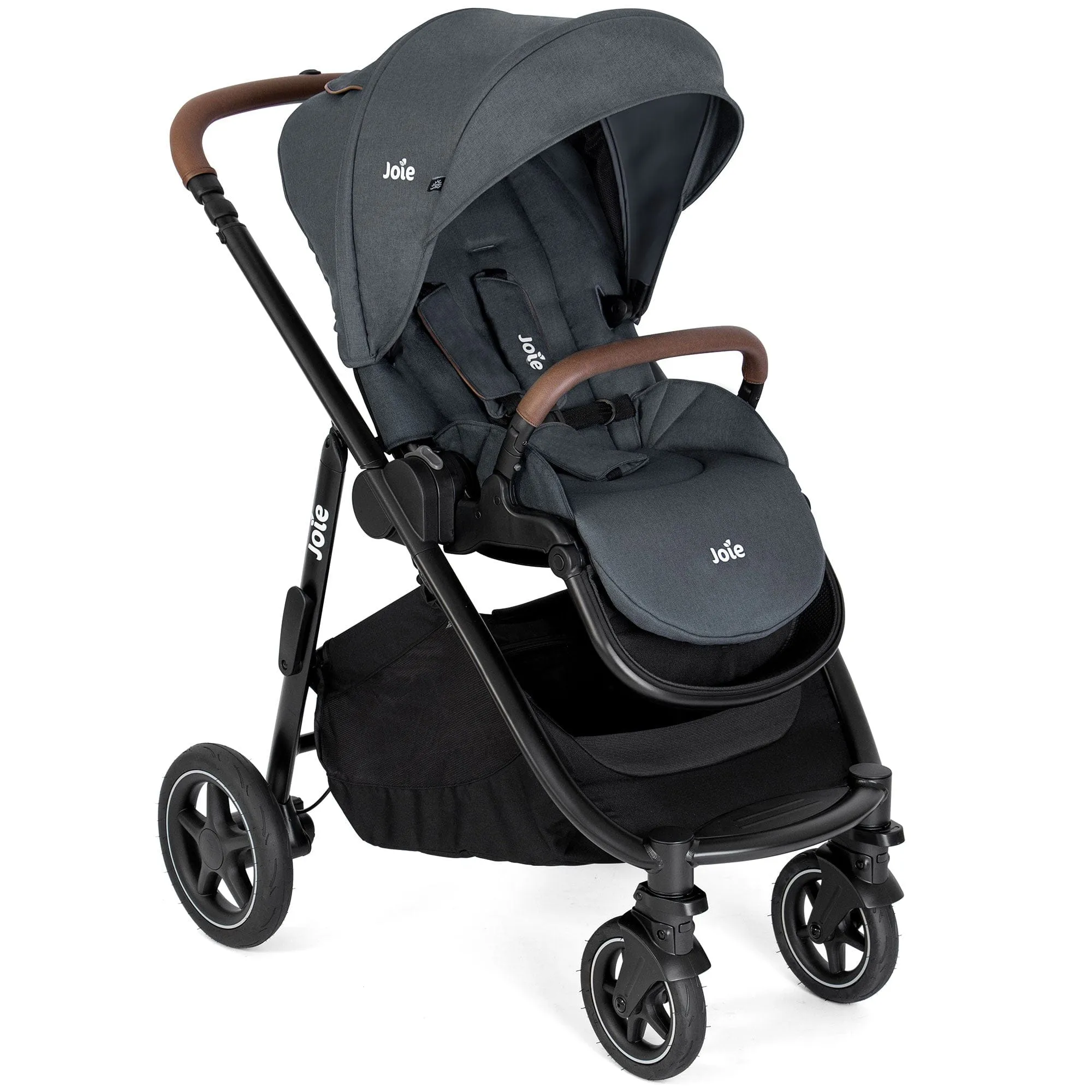 Joie Versatrax Stroller and Ramble XL Carrycot in Moonlight