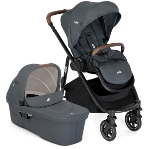 Joie Versatrax Stroller and Ramble XL Carrycot in Moonlight