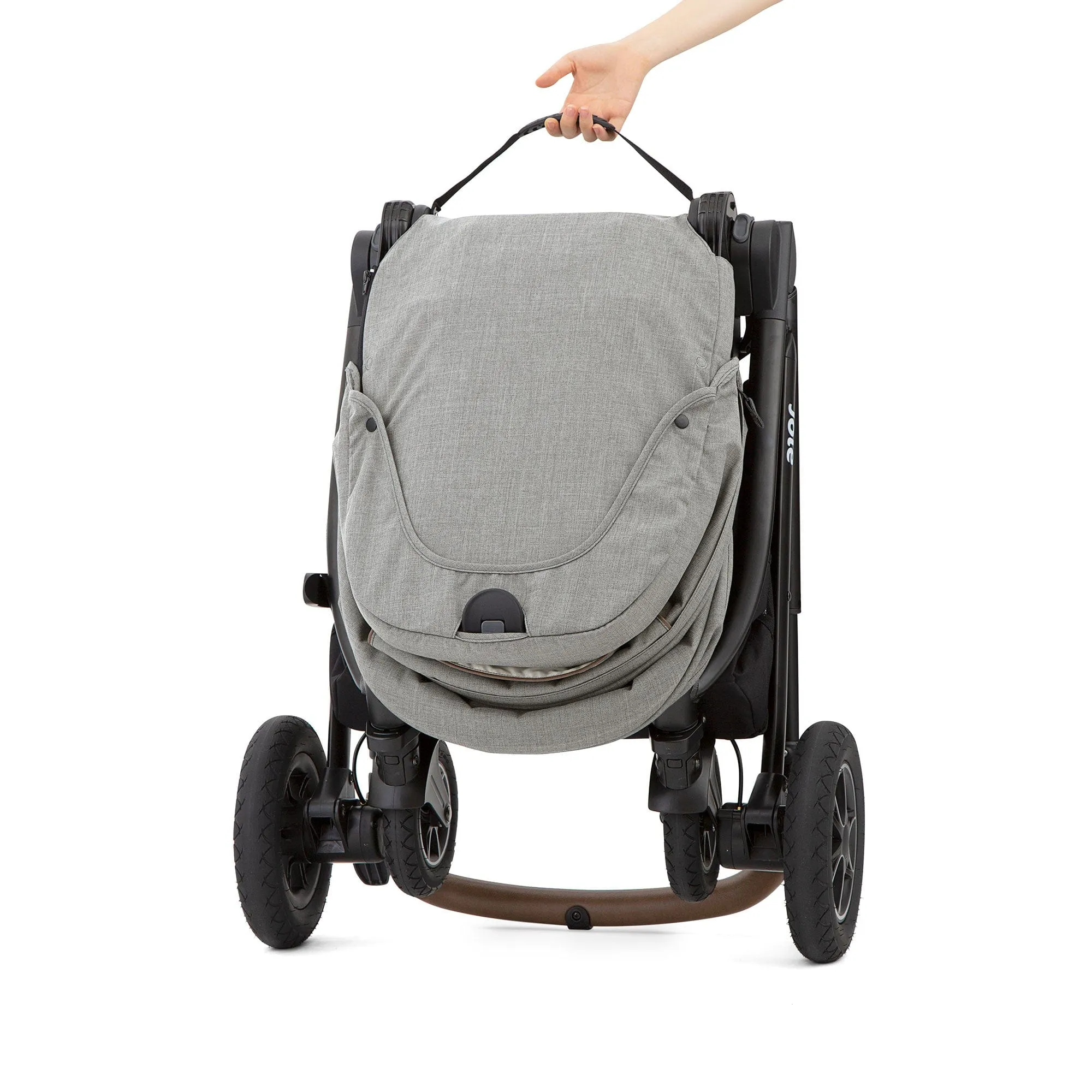 Joie Versatrax Stroller and Ramble XL Carrycot in Pebble