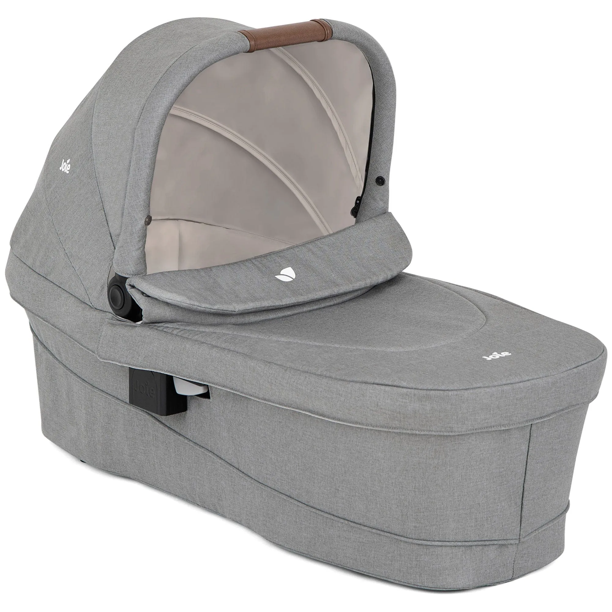 Joie Versatrax Stroller and Ramble XL Carrycot in Pebble