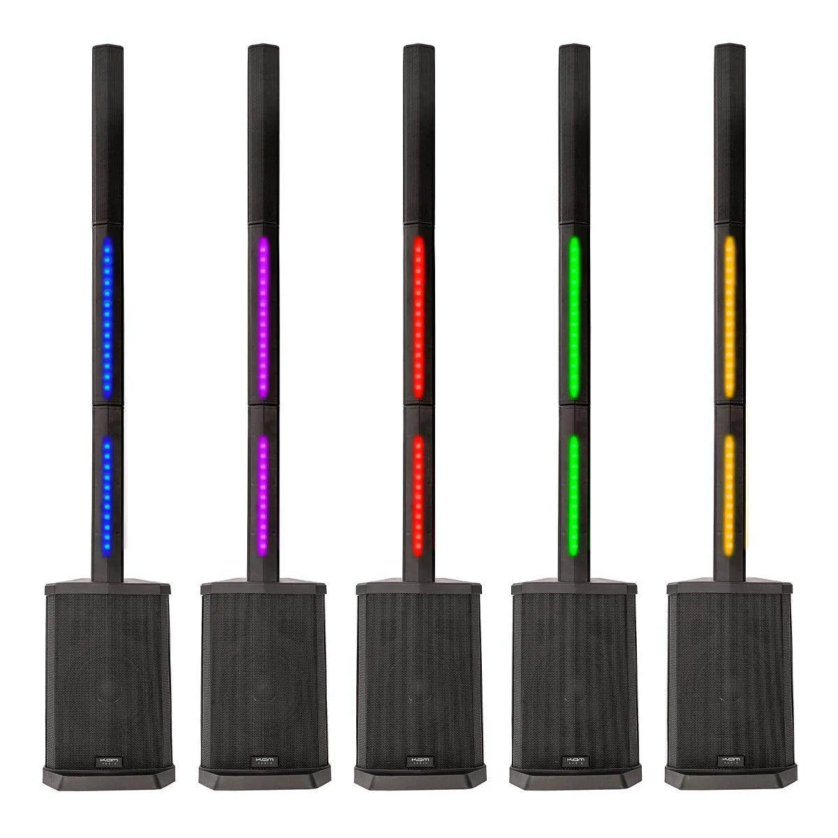 KAM Compact Tower PA system with Lighting ~ 240W