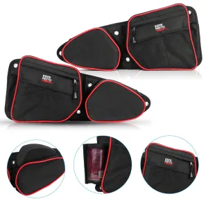 KEMIMOTO Driver Passenger Side Storage Door Bags Left and Right UTV for Polaris RZR XP 1000 EPS SxS 4x4 2019 2020