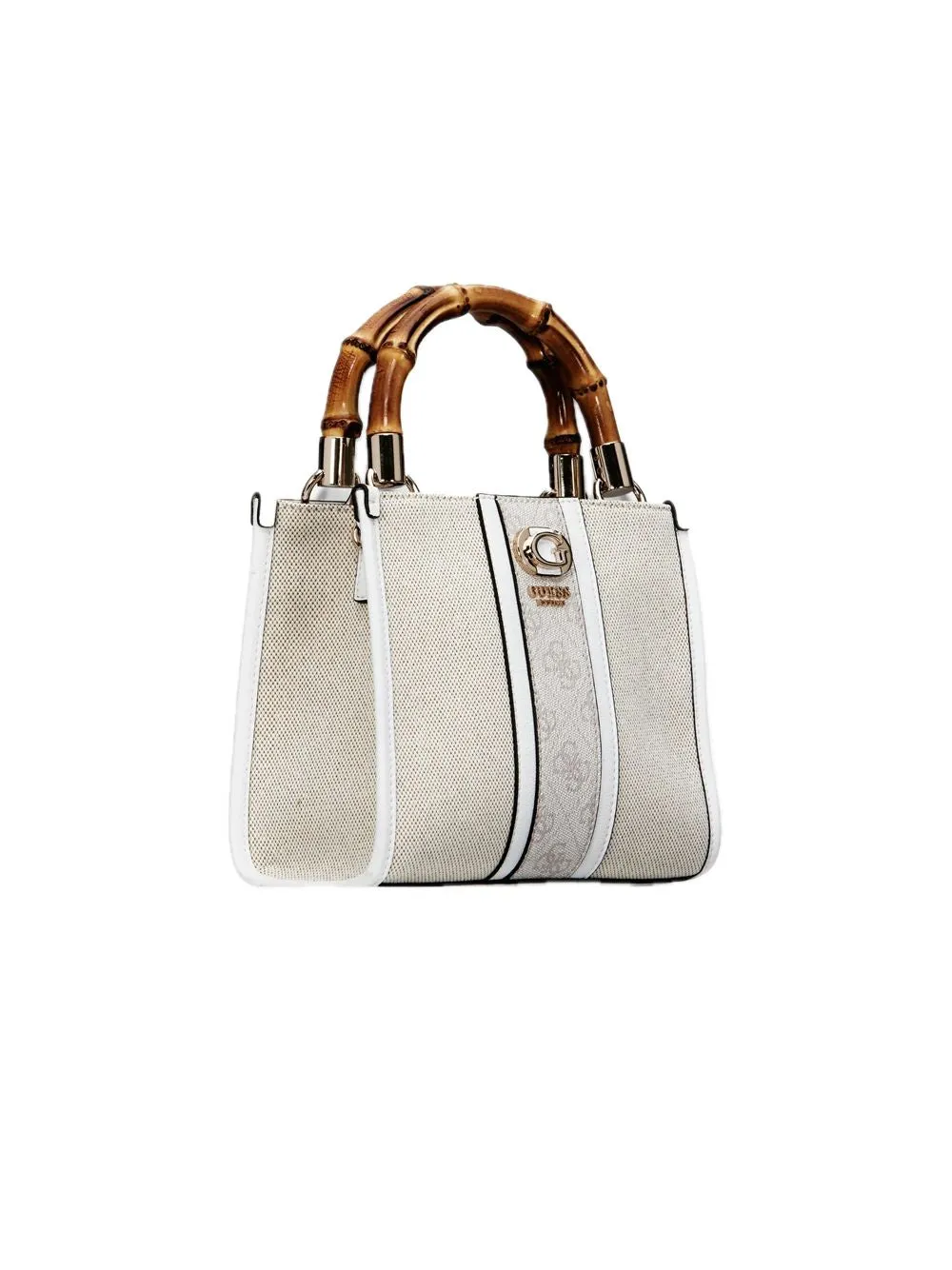 Kerima Bamboo 2 Cpmt Mini Tote - Natural Dove Logo