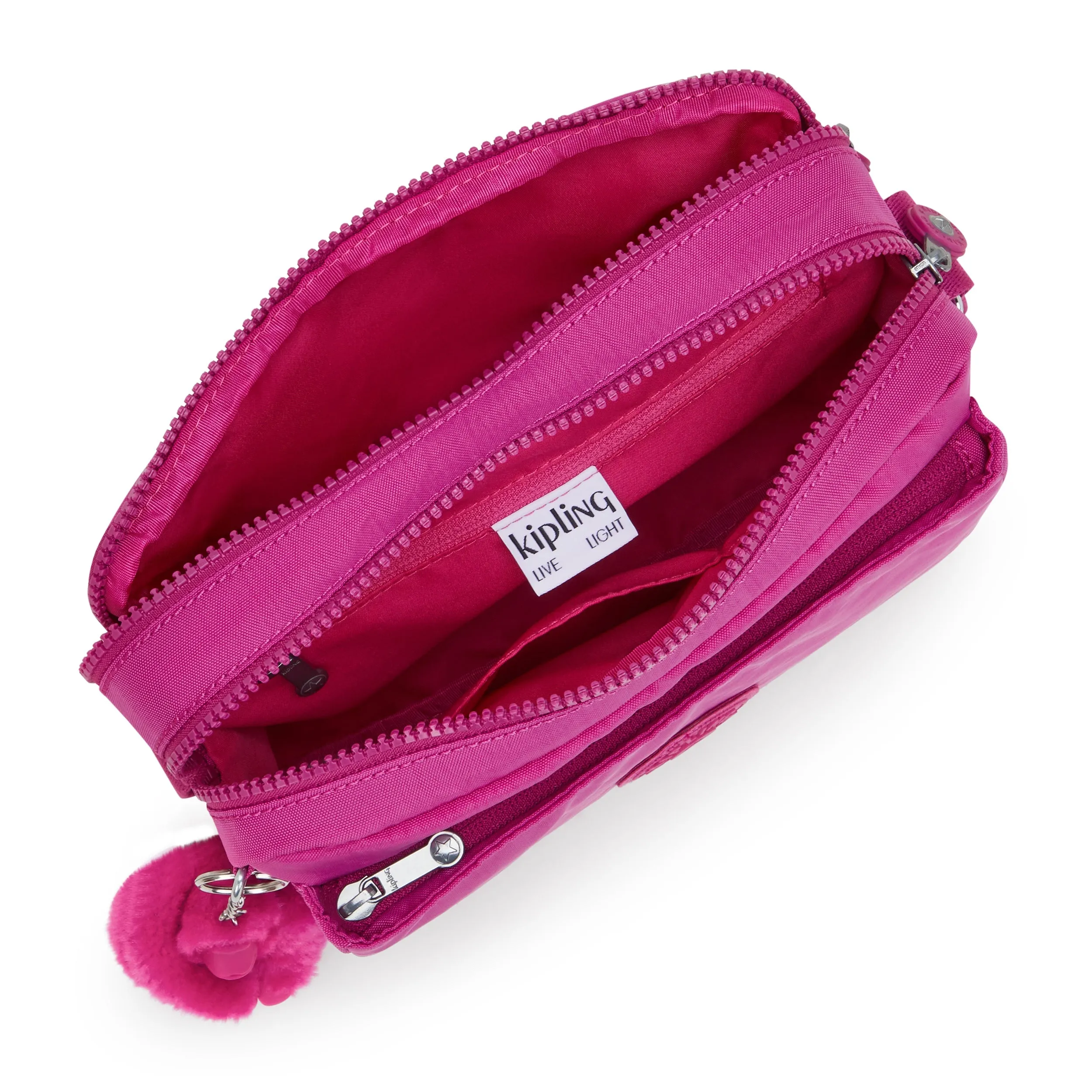 Kipling Abanu M Glowing Fuchsia Medium Crossbody I7076-3KU