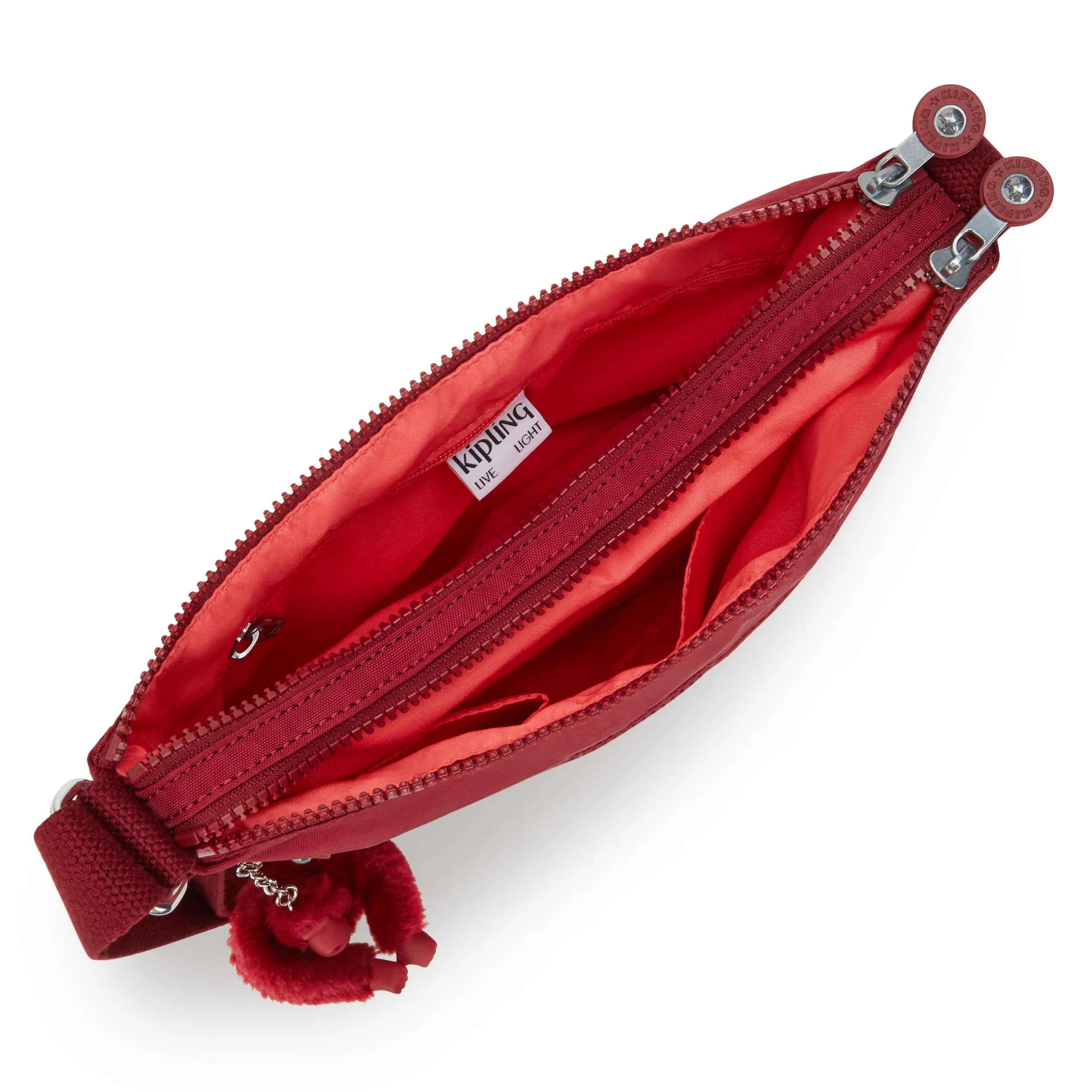 Kipling Alvar Funky Red Medium Crossbody Bag 13335-4SS