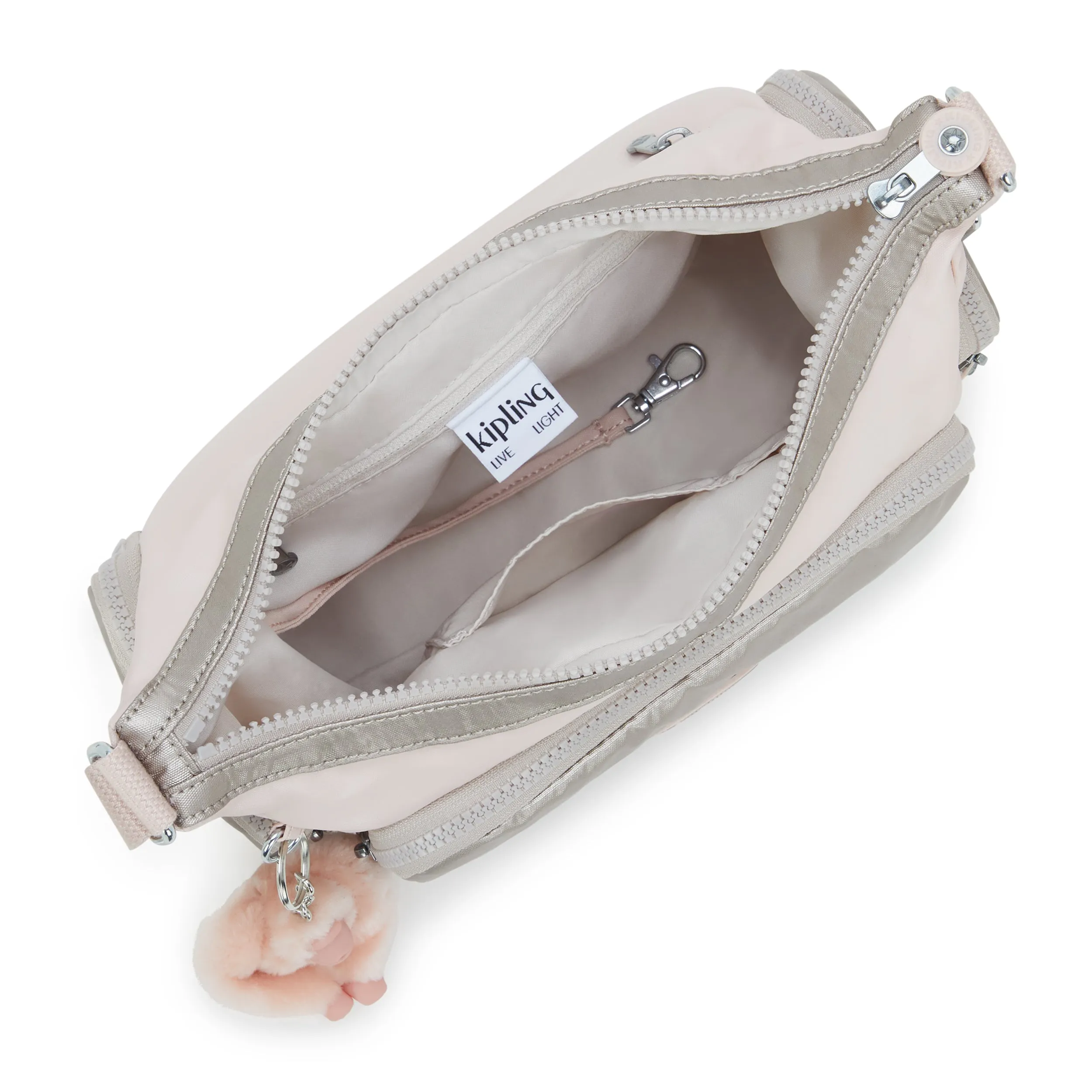 Kipling Gabb S Pink Shine Bl Medium Crossbody I4611-3EL